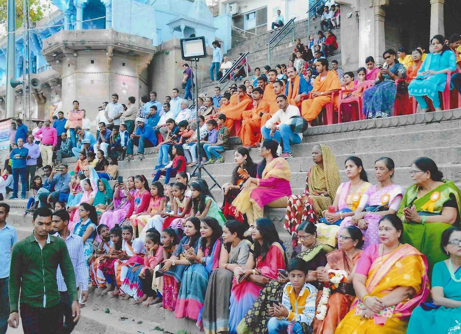 Mass Community Assembly on Tulsi Ghat Steps