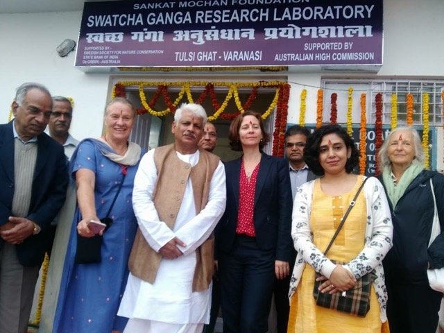 Visitors at the Swatcha Ganga Research Laboratory