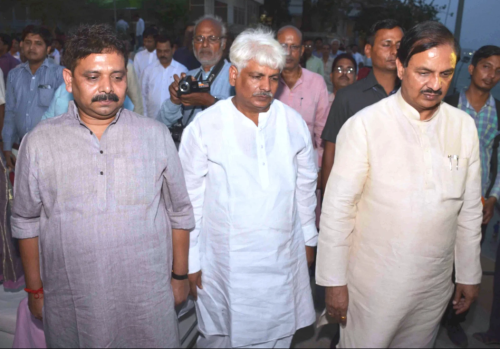 Guests with Mahant Ji — World Environment Day 2016
