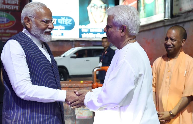 Candid moment during the meeting