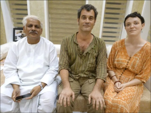 Australian journalists interviewed Prof. Vishwambhar Nath Mishra to know his views about the pollution of river Ganga and related with Ganga river.